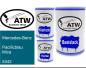 Preview: Mercedes-Benz, Pacificblau Mica, 5342: 500ml Lackdose + 500ml Klarlack + 250ml Härter - Set, von ATW Autoteile West.